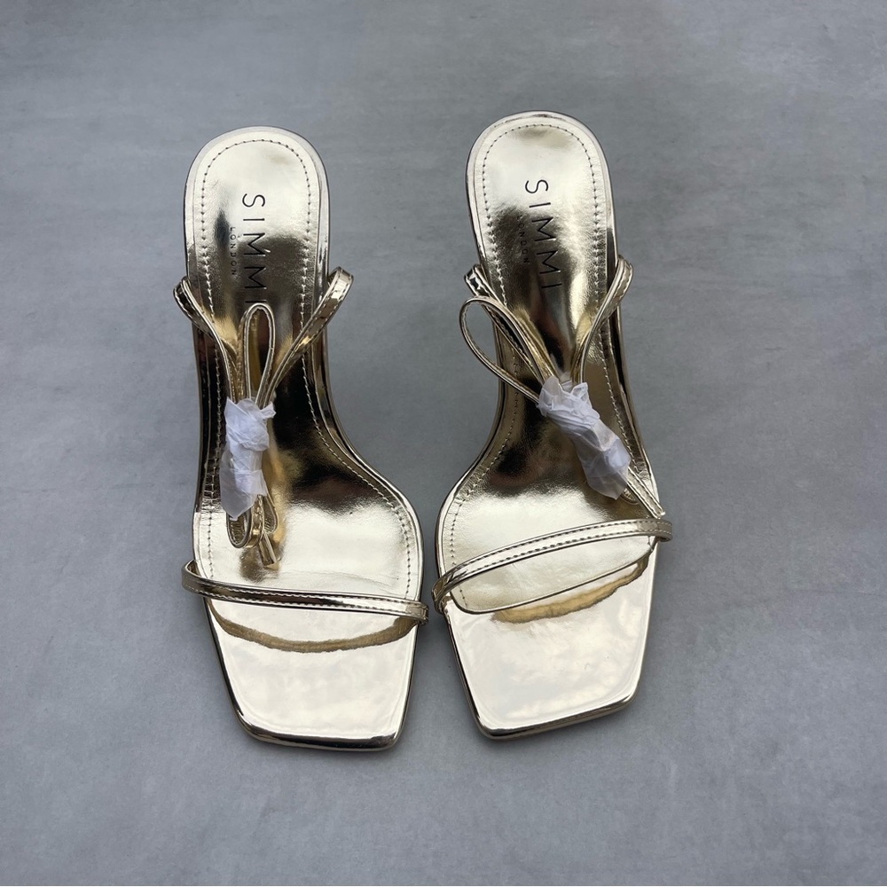 SIMMI London Gold Heel - Picture 2 of 5